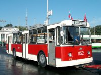 Троллейбус "ЗИУ 682 В"  лев. шелк.(1170*960) (триплекс)